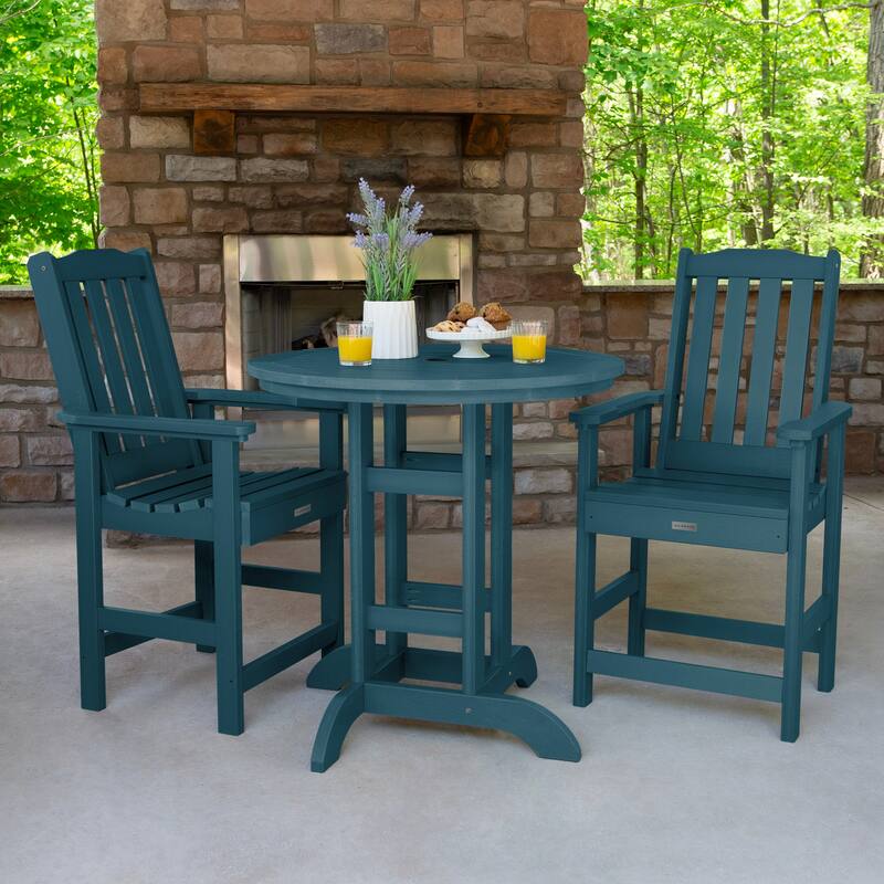 Lehigh 3-piece Counter Height Outdoor Dining Set - 36" Round Table