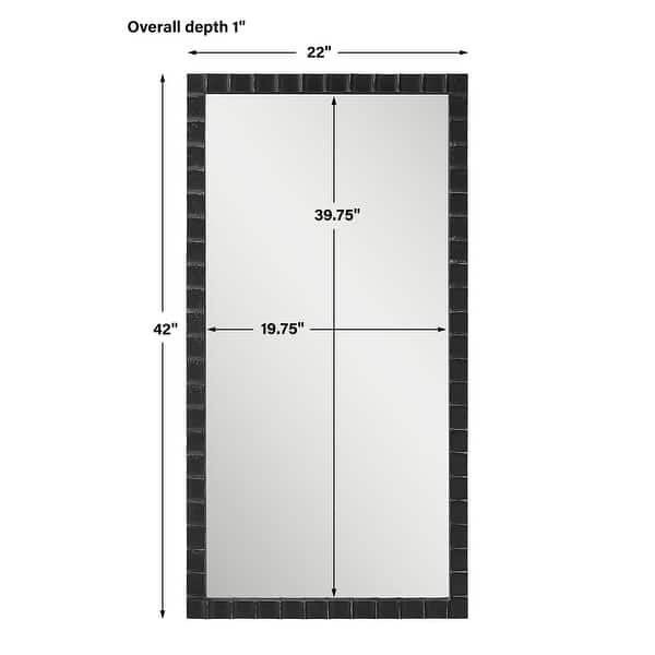 Uttermost Dandridge Black Industrial Mirror