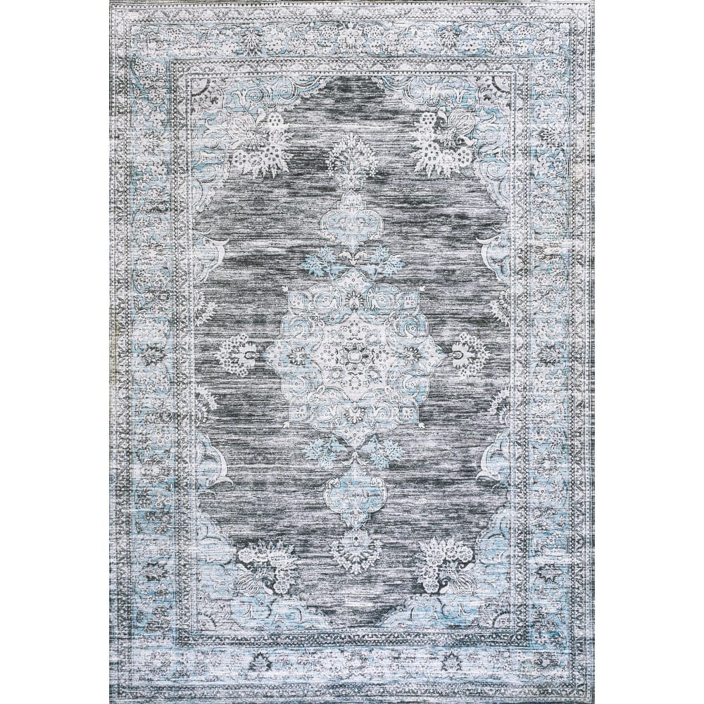 JONATHAN Y Wincer Bohemian Distressed Chenille Machine-Washable Area Rug