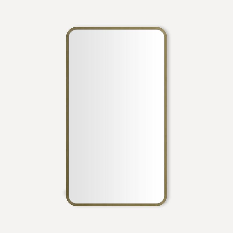 Robern CM2034RC Craft Series 19-1/4" W x 34-1/4" H Modern Rectangular - Aged Brass
