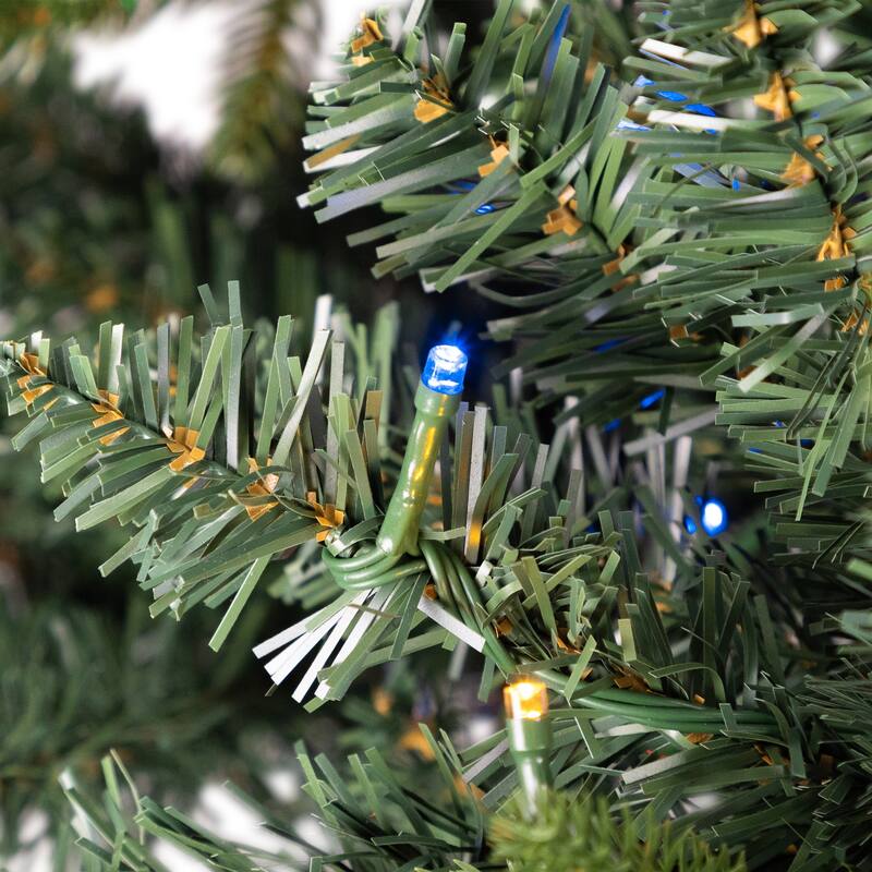 Real Touch™ Elite Pre-Lit Breckenridge Pine IPT Artificial Christmas Tree - 7' Dual Color LED - 7 Foot