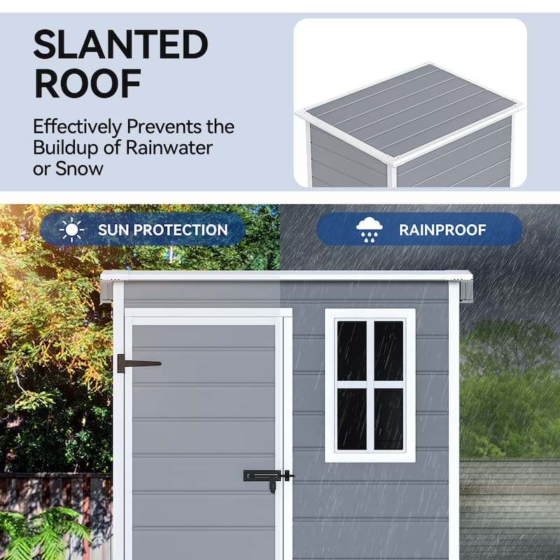 Moasis Plastic Storage Shed