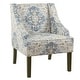 preview thumbnail 2 of 20, Porch & Den Holman Medallion Pattern Upholstered Swoop Armchair