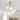 6-Light Brass Semi-Flush Mount Ceiling Light with Opal Glass Globe Shades - 27.2-in W x 32.3-in H