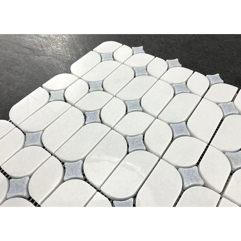 2.25" x 12.5" Marble Novelty Mosaic Wall & Floor Tile - Case (10 Sheets)