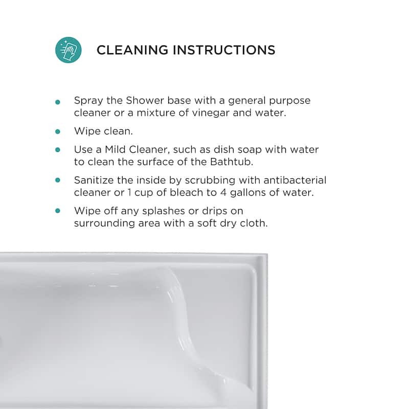 Fine Fixtures Single Threshold Acrylic Non-Slip Shower Base With Seat - 60 x 32