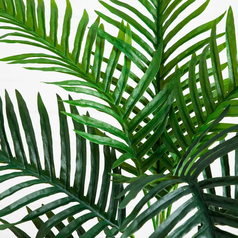 3-ft UV Resistant Artificial Double Robellini Palm Tree - Green