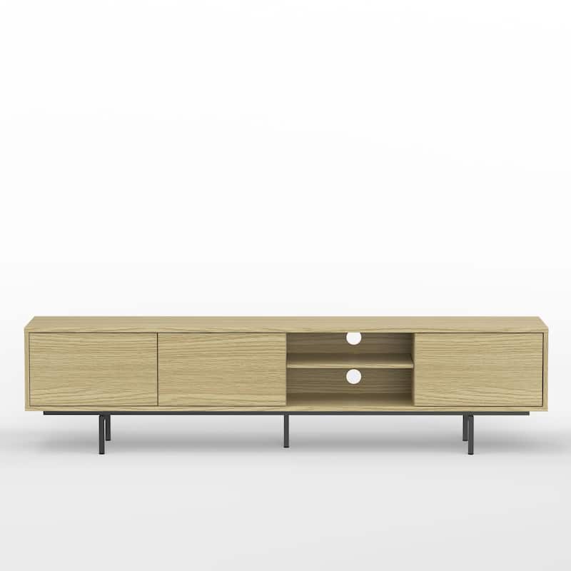 Glenwillow Home Atlas 78" x 20" Lowboy Mid-Century Modern TV Stand Console