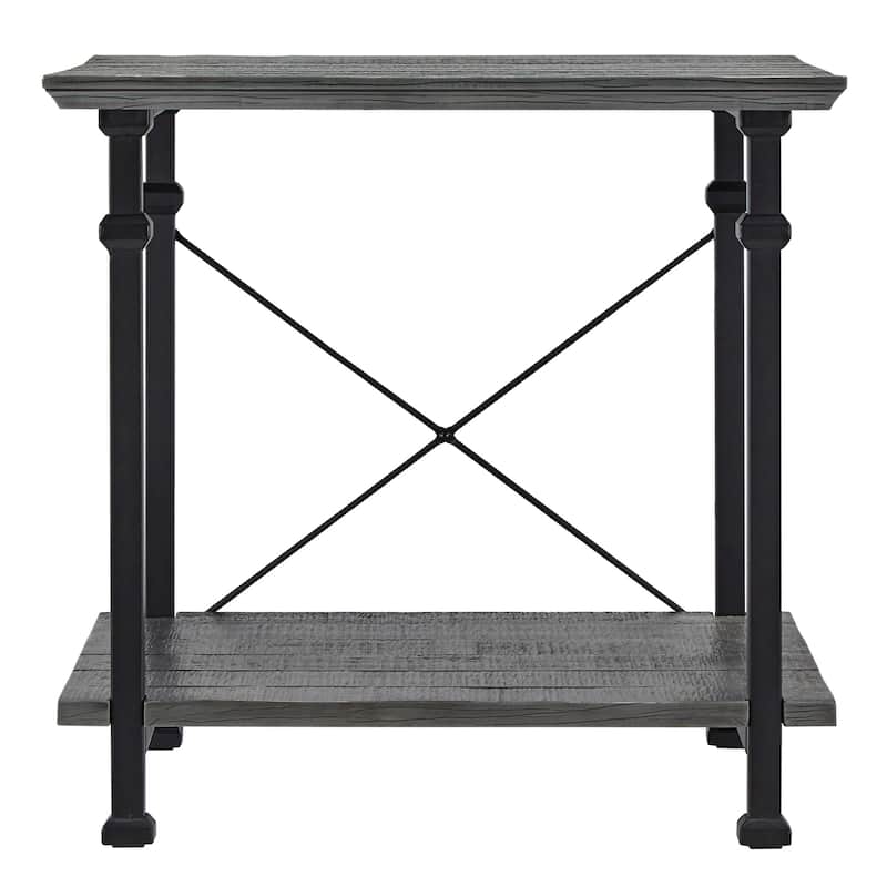 Myra Vintage Industrial Modern Rustic End Table by iNSPIRE Q Classic