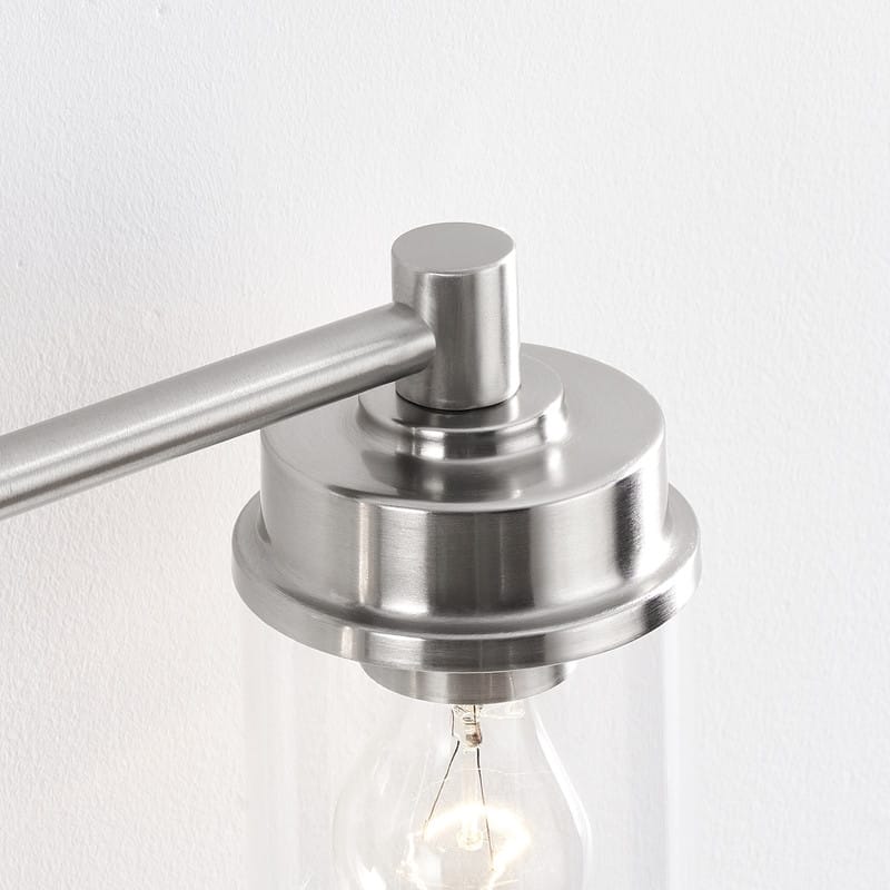 KAWOTI 4-light Modern Bathroom Vanity Light with Cylinder glass