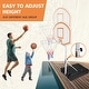 preview thumbnail 16 of 18, 3.1-4.7ft Outdoor Portable Poolside Swimming Pool Basketball Hoop System