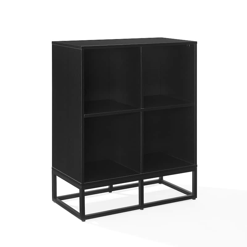 Crosley Enzo Record Storage Cube Bookcase - Black