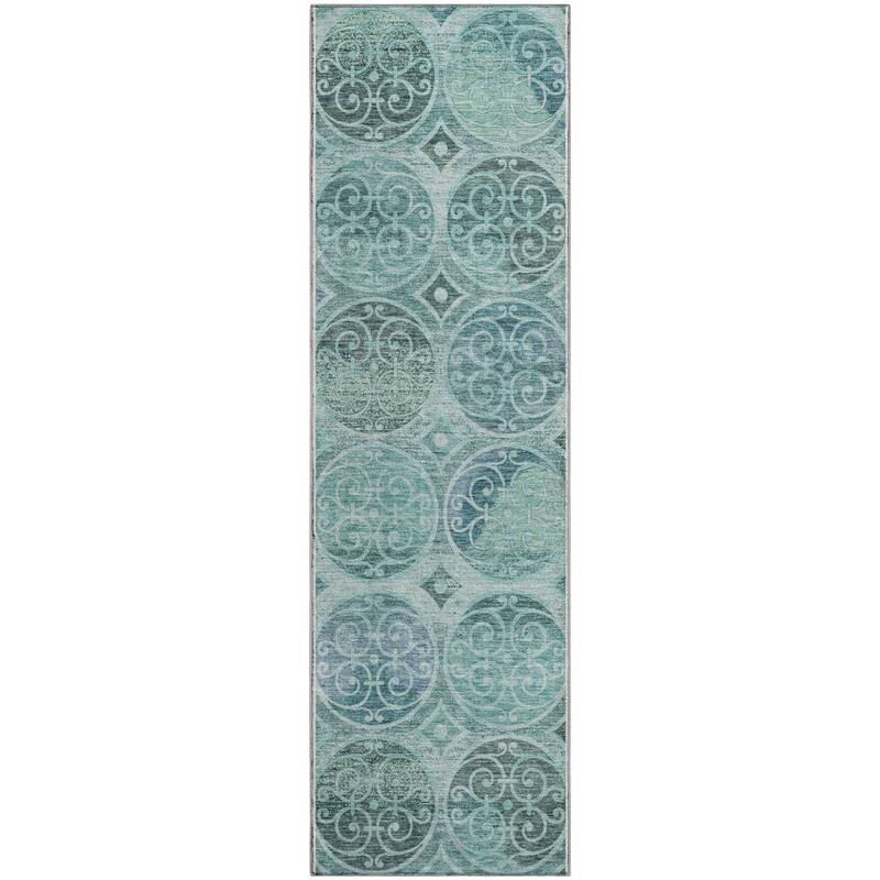 Premium Washable Super Soft Traditional Scroll Mayfield Rug