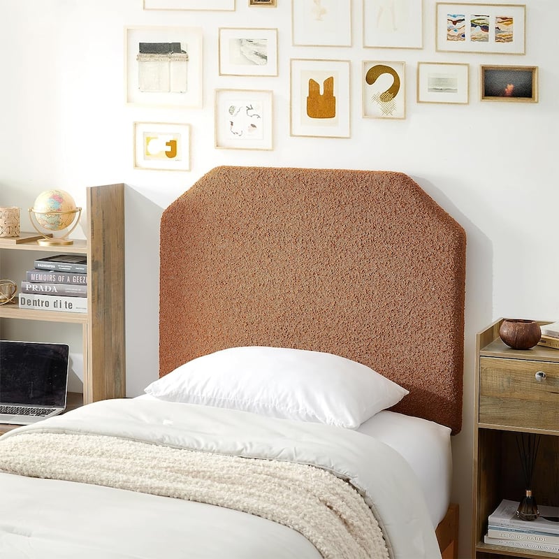 Tavira Allure® Boucle Dorm Headboard with Legs by DormCo