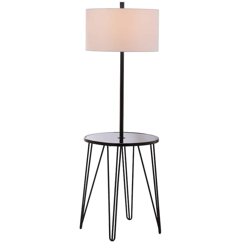 SAFAVIEH Lighting 58-inch Ciro Side Table Floor Lamp - 19" x 19" x 58"