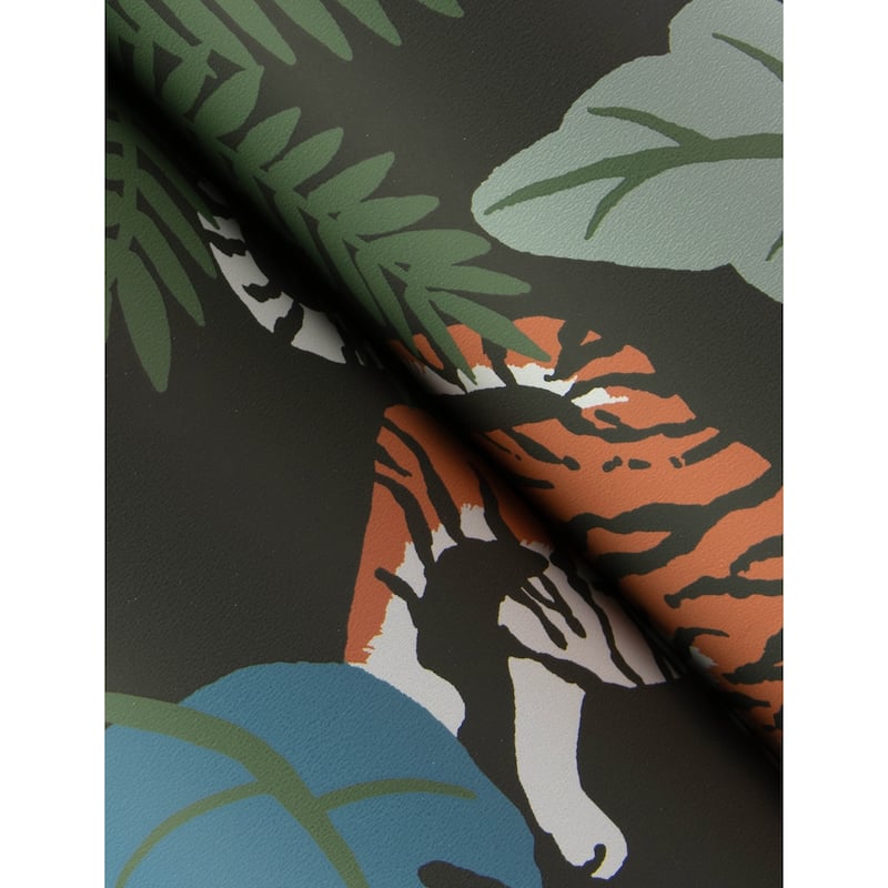 A-Street Prints Caspian Grey Jungle Prowl Wallpaper