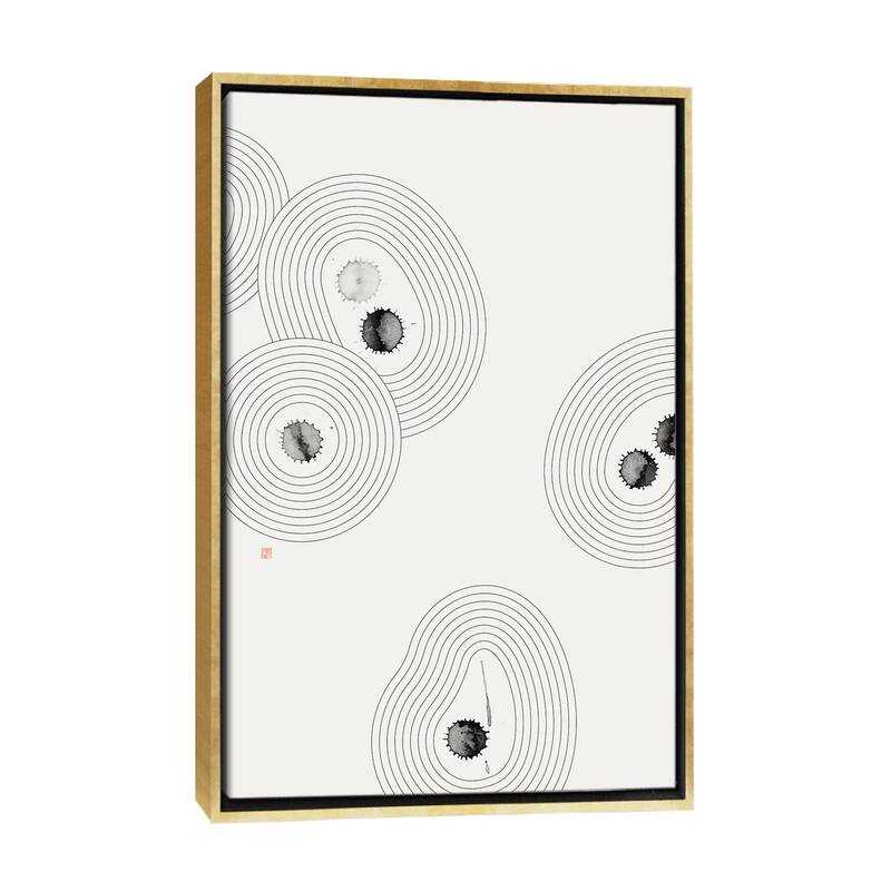 iCanvas "Accidental Zen Garden II" by Thoth Adan Framed - Gold - 40x26