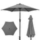 preview thumbnail 69 of 111, Autlaycil 7.5FT Patio Umbrella with Tilt and Crank Grey