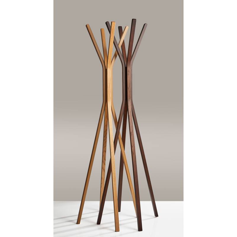 Adesso Toby Wood 68-inch Coat Rack