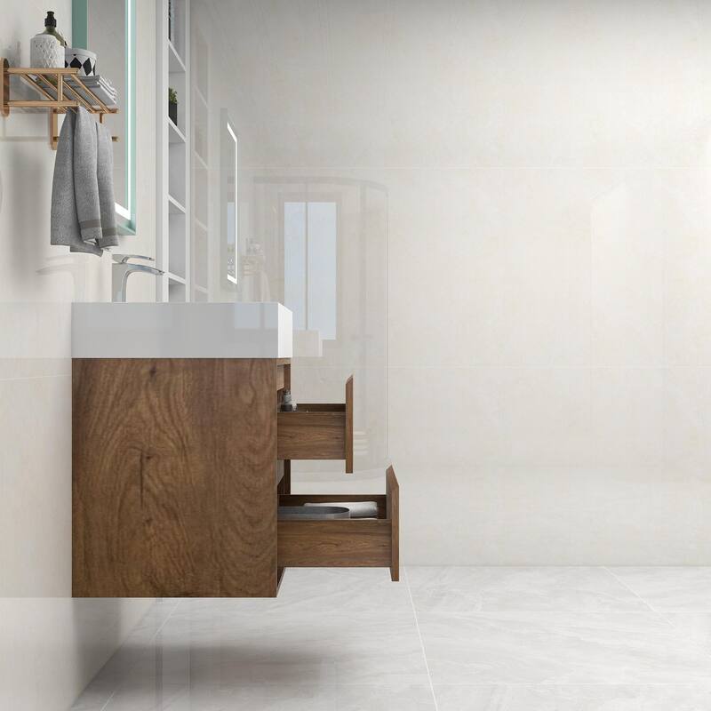 Victoria 24" Wall Mounted Modern Vanity with Acrylic Sink