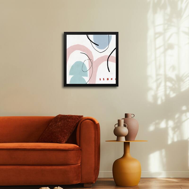 Elasticity I Blush Version Premium Framed Poster by PI Studio