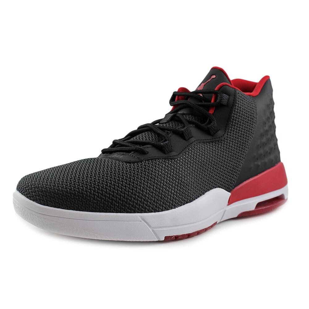 Shop Jordan Academy Men Round Toe Leather Black Basketball Shoe