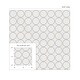preview thumbnail 6 of 10, Seabrook Designs Round Geometric Non-Woven Unpasted Wallpaper