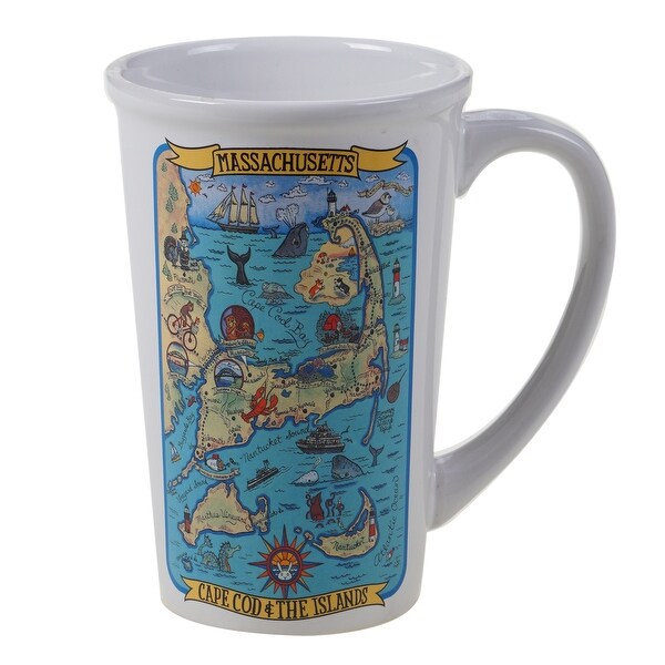 Certified International Massachusetts Souvenir Jumbo Mugs (Set of 6). Opens flyout.