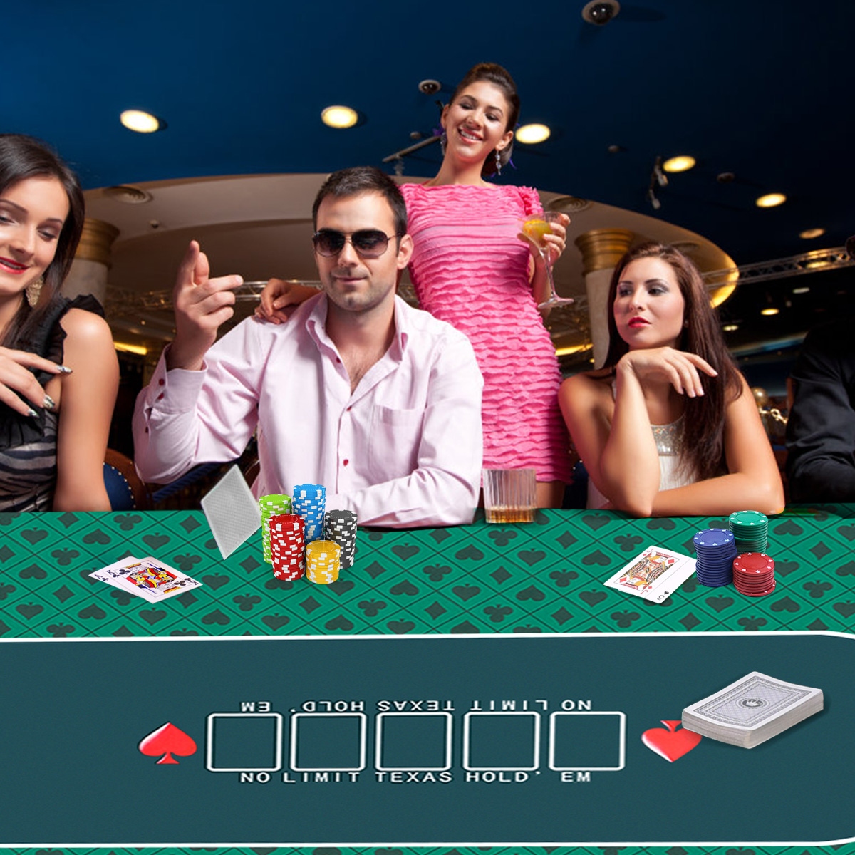 Poker table top material