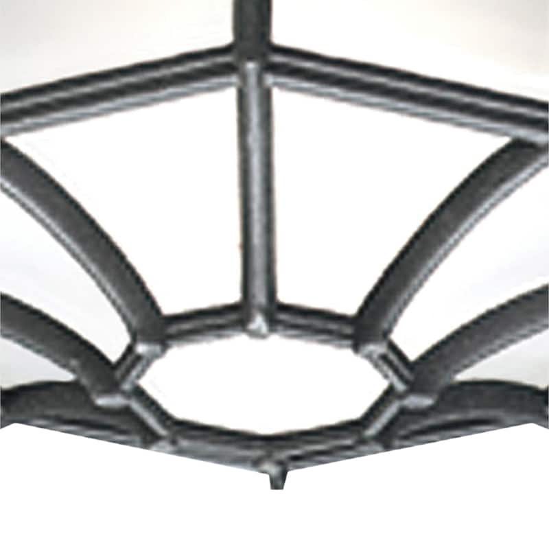 Elk Home Outdoor Essentials Black Metal 1 Light Flush Mount