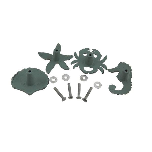 Shop Coastal Sea Life 4 Piece Cast Iron Drawer Pull Or Cabinet