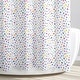 preview thumbnail 4 of 3, Multi Confetti Dot Shower Curtain - multi on white - 70x72
