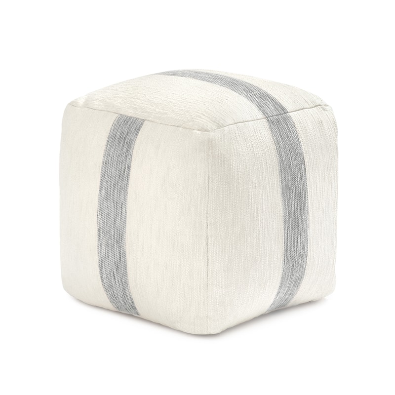 Jani 20-inch Ottoman Pouf - Handcrafted Handmade Ottoman for Seating, Footrest, Home Decor for Living Room, Bedroom
