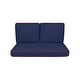 preview thumbnail 73 of 163, Haven Way Universal Outdoor Deep Seat Loveseat Cushion Set