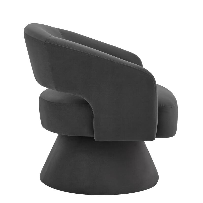 Modern Velvet Swivel Accent Chair, Set of 1