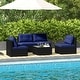 preview thumbnail 2 of 8, Costway 5 Piece Outdoor Furniture Set with Seat & Back Cushions - See Details