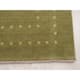 Handmade Wool Green Transitional Solid Rug - 4' x 6'