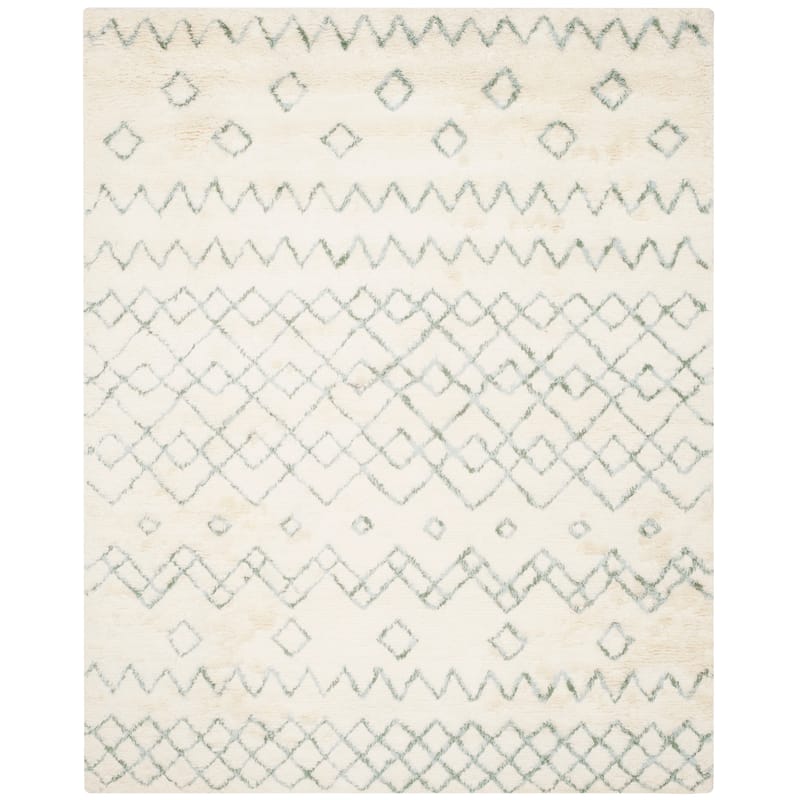 SAFAVIEH Handmade Casablanca Shag Dalma Tribal Wool Rug