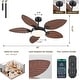 preview thumbnail 21 of 29, 52" Waterproof Indoor and Outdoor Ceiling Fans with Lights, APP and Remote Control, Dimmable Farmhouse Ceiling Fan - 52 Inches
