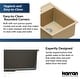 preview thumbnail 4 of 15, Karran QT-825 Drop-in 15-3/4" Single Bowl Quartz Composite Kitchen Sink