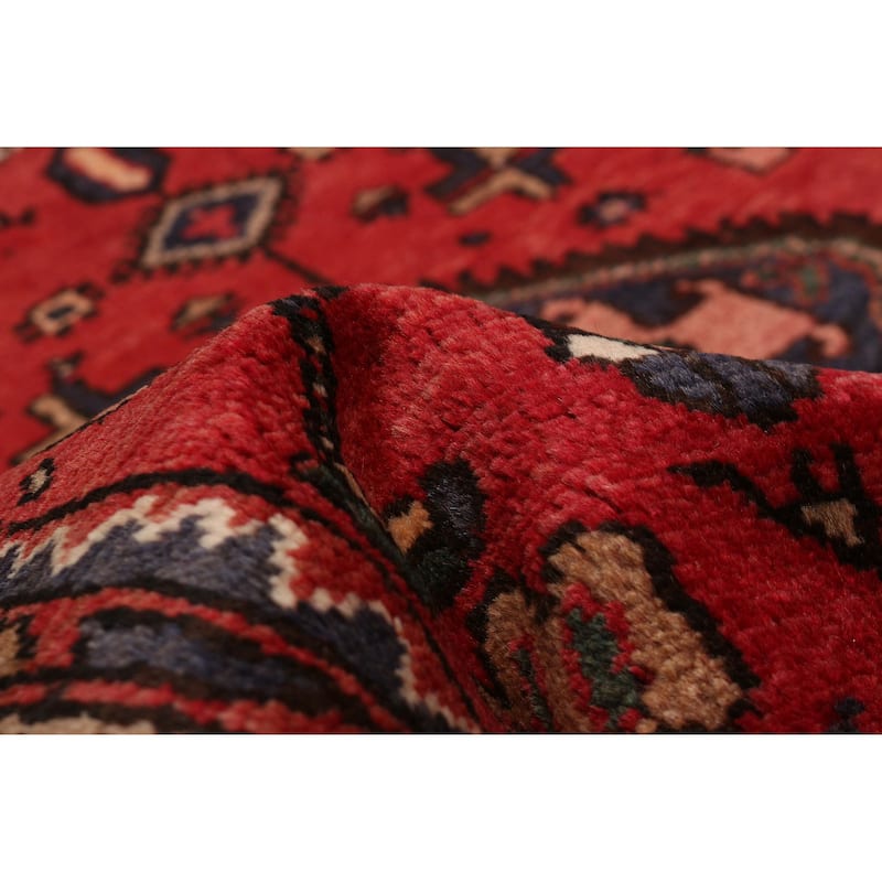 ECARPETGALLERY Hand-knotted Andelz Red Wool Rug - 3'4 x 10'4