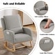 preview thumbnail 58 of 66, HOMYKA 27.5" Wide Rocking Chair for Nursery