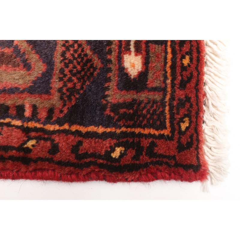 ECARPETGALLERY Hand-knotted Andelz Red Wool Rug - 4'2 x 6'4