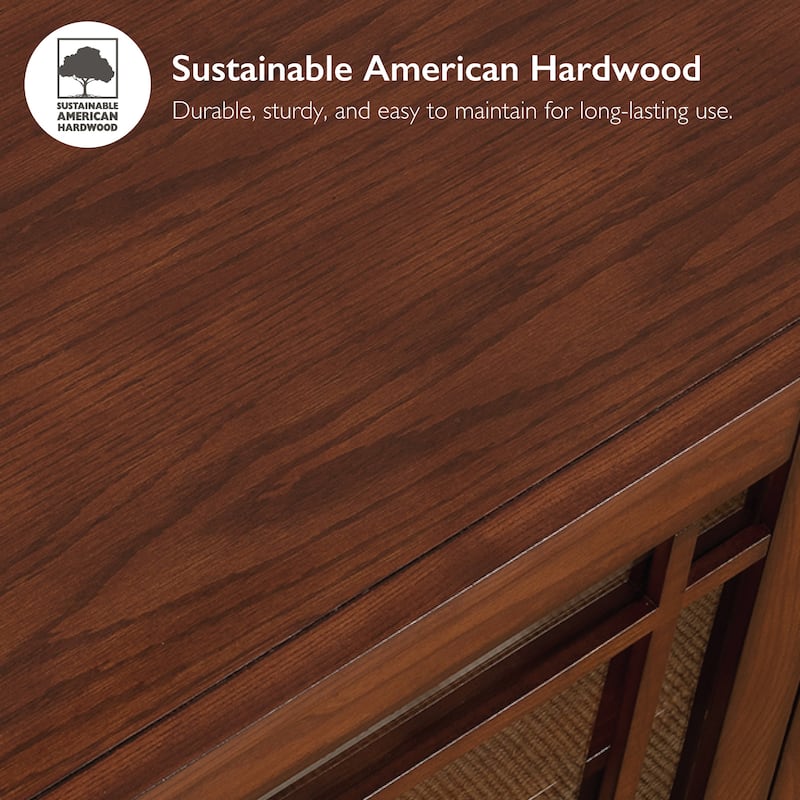 Mission Oak 46-inch Corner TV Stand & Media Console