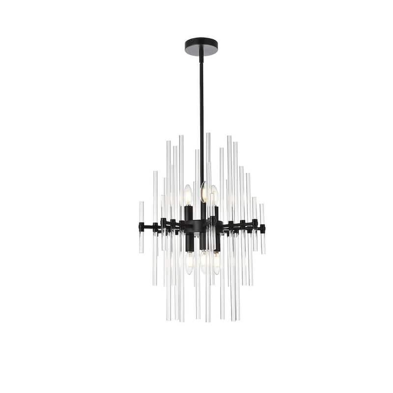 Samuel 17 inch Crystal Rod Pendant - N/A
