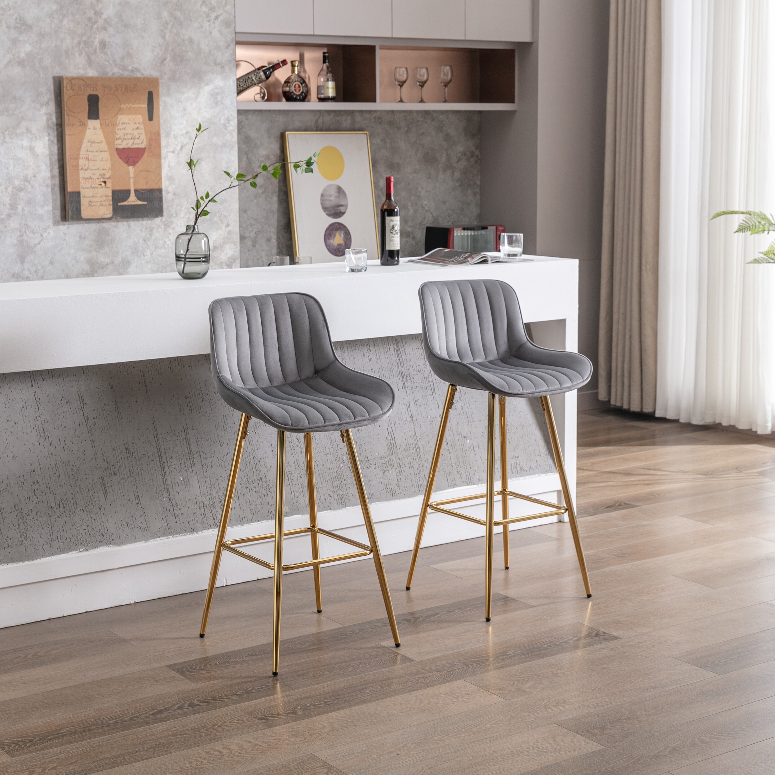 4 leg breakfast top bar stools