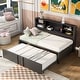 preview thumbnail 18 of 26, Twin Size Daybed Frame with Trundle - Metal