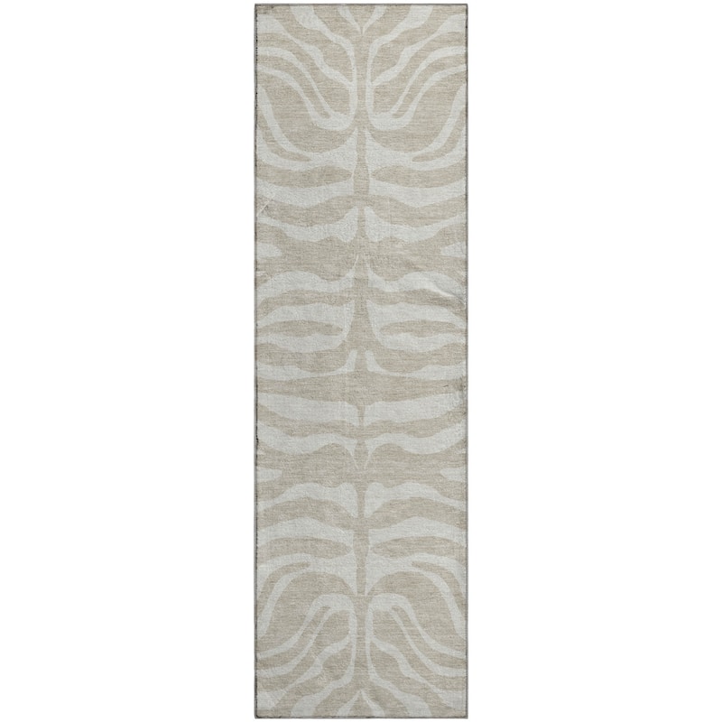 Premium Washable Super Soft Zebra Print Mayfield Rug