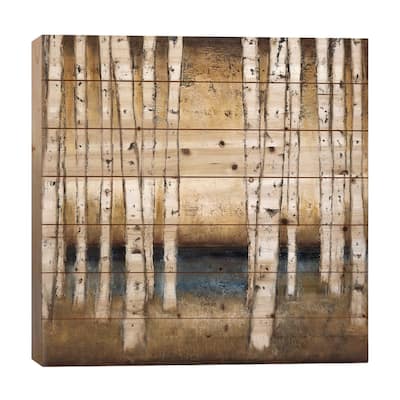 Birch Landing Print On Wood by Patrick St. Germain - Multi-Color