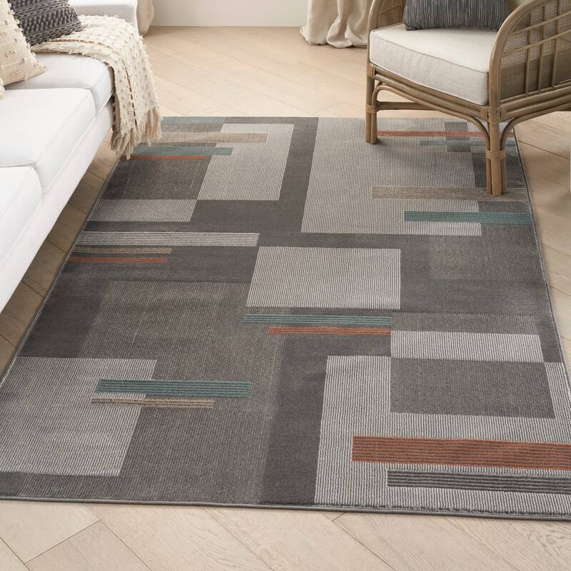 Nourison Thalia Modern Geometric Area Rug